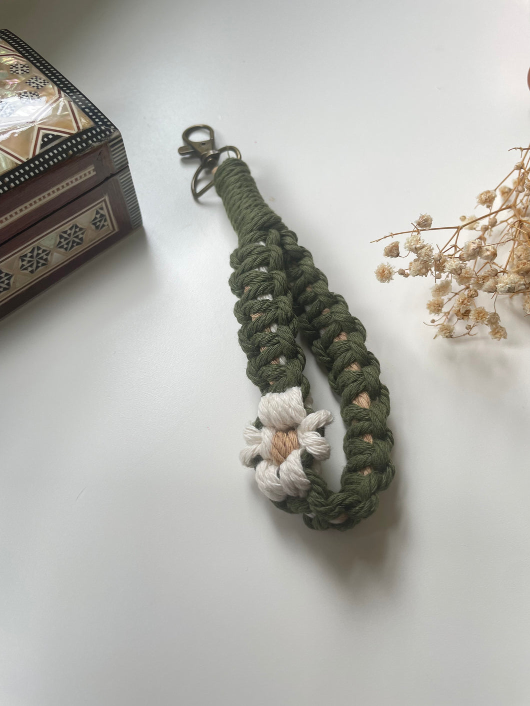 Macrame Bracelet Keychain