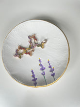 Load image into Gallery viewer, Handmade Jewellery Dish Lavander Pattern
