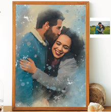 Load image into Gallery viewer, Personalised Illustrated Portrait for Couples
