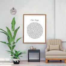 Load image into Gallery viewer, Our song lyric print
