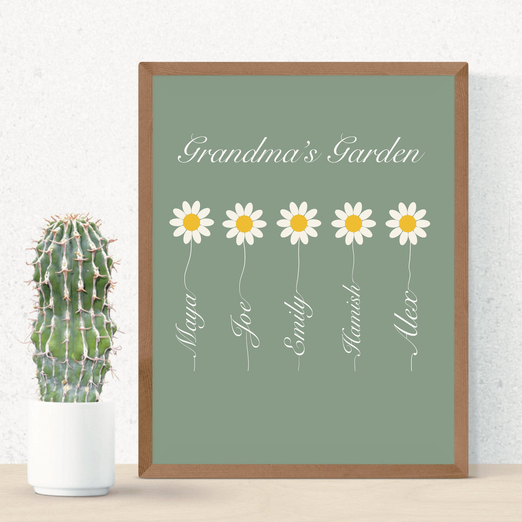 Grandma's Garden Art Print