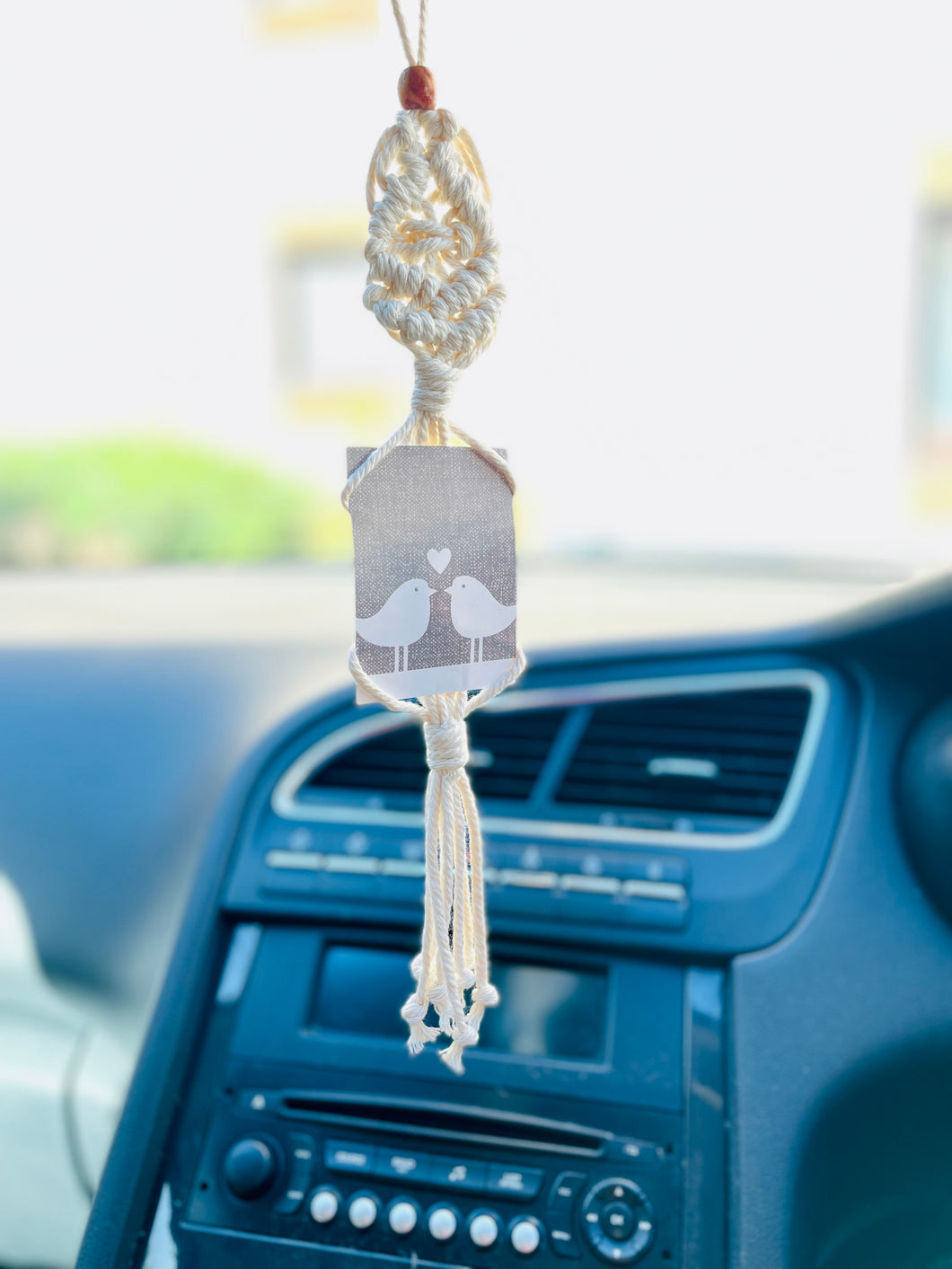 Macrame Car Charm