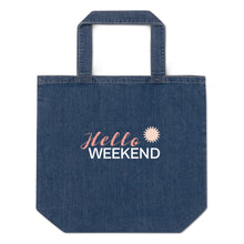 Load image into Gallery viewer, Organic denim tote bag
